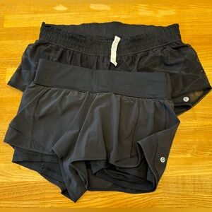 Lululemon Black Shorts Bundle-Size 12